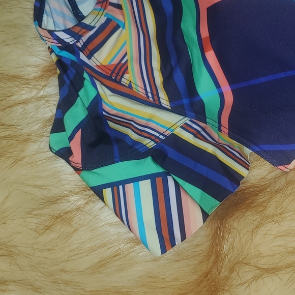 Sunsoaked Janine Ruffle puff Sleeve swimsuit sz 12 - Picture 5 of 8